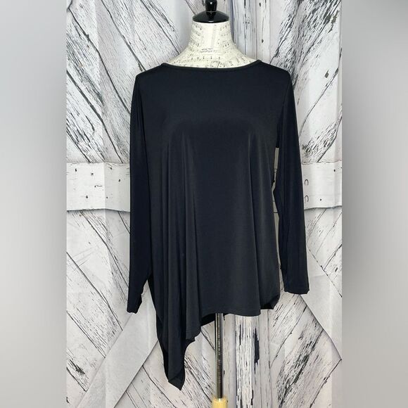 CLARA SUNWOO Asymmetrical Tunic Black L - Picture 1 of 8